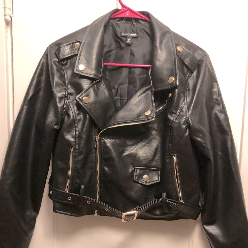 Fashion Nova faux leather jacket